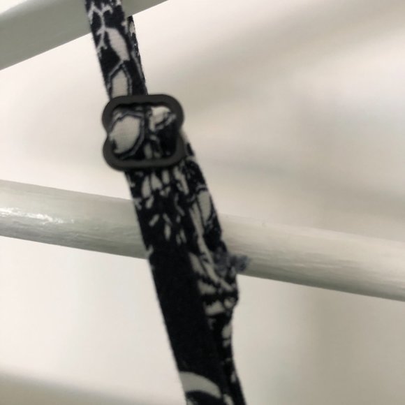 H&M Asymmetrical Black & White Paisley Dress with Adjustable Spaghetti Straps - Picture 6 of 13